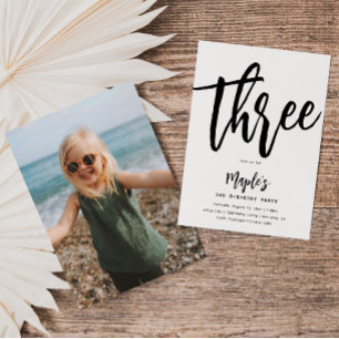 Minimalist Birthday Invitation Simple Birthday