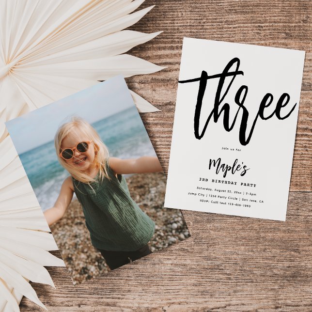 Minimalist Birthday Invitation | Simple Birthday (Creator Uploaded)