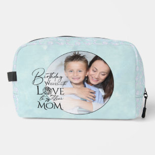 Minimalist Birthday Photo Frame Calligraphy Mom Dopp Kit