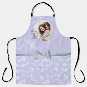 Minimalist Birthday Typography Photo Sister-In-Law Apron