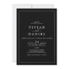 Minimalist | Black All In One Wedding