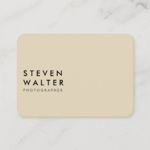 Minimalist Black and Tan Business Card
