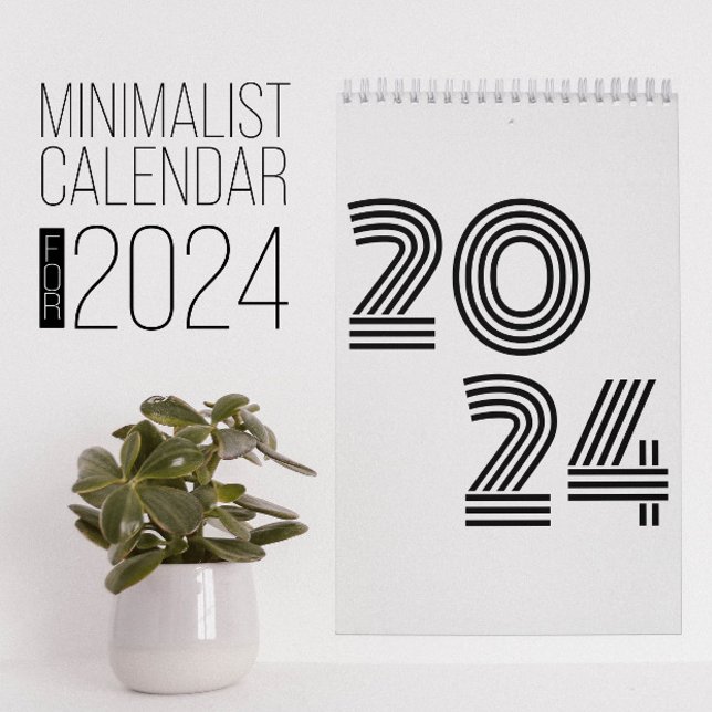 Minimalist Black and white Calendar (Creator Uploaded)