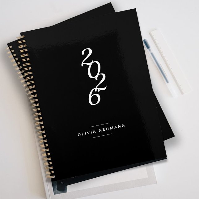 Minimalist  Black and White Custom Name  Planner (Creator Uploaded)