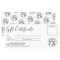 Minimalist black and white gift certificate logo