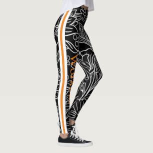 Minimalist black and white l Workout Leggings