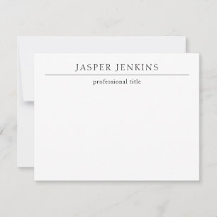 Minimalist Black and White Modern Business Card