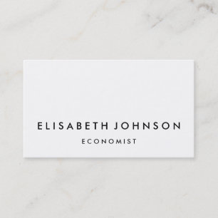 Minimalist black and white modern business card
