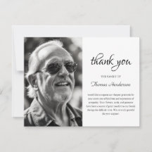 Minimalist Black and White Photo Funeral