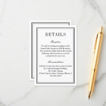 Minimalist Black and White QR code Wedding Info