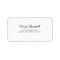 Minimalist Black and White RSVP Address Label