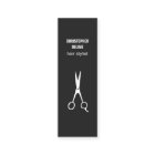 Minimalist Black and White Scissor Hair Stylist