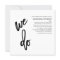Minimalist Black and White Typography Wedding