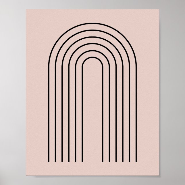 Minimalist Black Arch Design Poster (Front)