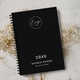 Minimalist Black Business Logo Corporate 2026 Planner