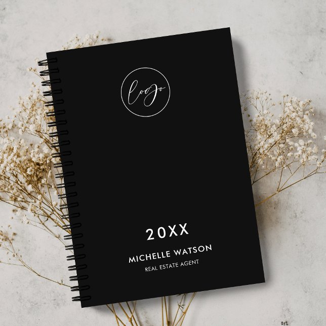 Minimalist Black Business Logo Corporate 2026 Planner (Minimalist black and white custom logo 2025 business planner)