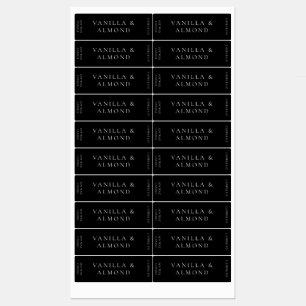 Minimalist Black Candle Label