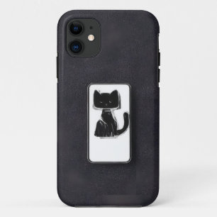 Minimalist Black Cat Mobile Case