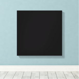 Minimalist Black Cat Silhouette Canvas Print