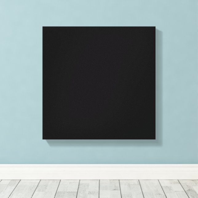 Minimalist Black Cat Silhouette  Canvas Print (Insitu(Wood Floor))