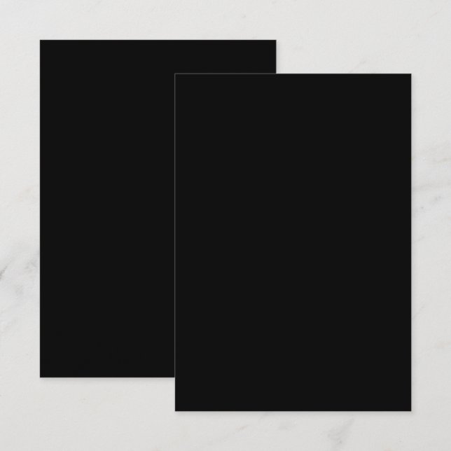 Minimalist Black Cat Silhouette  Card (Front/Back)