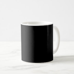 Minimalist Black Cat Silhouette  Coffee Mug