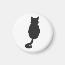 Minimalist Black Cat Silhouette 
