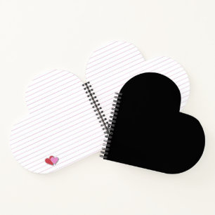 Minimalist Black Cat Silhouette  Notebook