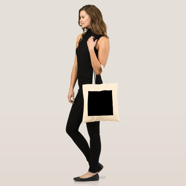 Minimalist Black Cat Silhouette  Tote Bag (Front (Model))