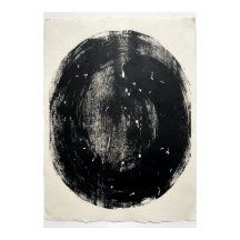 Minimalist Black Circle Poster | Zen Enso Abstract