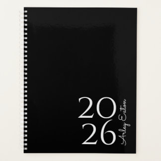 Minimalist Black Custom Personal Monthly  Planner