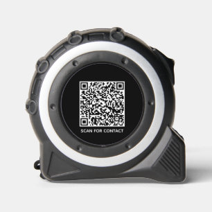 Minimalist black Custom QR Code and text editable 1