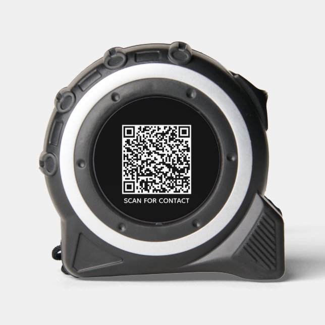 Minimalist black Custom QR Code and text editable 1 (Front)