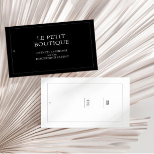 Minimalist Black Fashion Display Hanging Price Tag