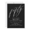 Minimalist Black Fifty 50th Birthday Party