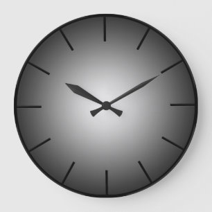 Minimalist Black Gradient Wall Clock