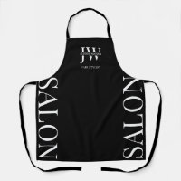 Minimalist Black Hairdresser Beauty Salon Initials