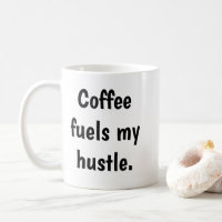 Minimalist Black Ink Coffee Typography Graphic