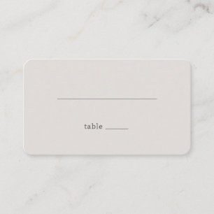 Minimalist Black Line Place Card