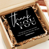 Minimalist Black Logo Business Thank You For Order