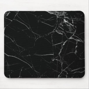 Minimalist Black Marble Mouse Pad
