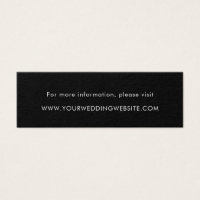 Minimalist Black Modern Wedding Website Cards