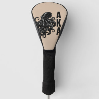 Minimalist Black Octopus AKA Golf Head Cover - Tre