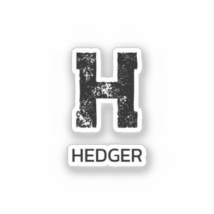 MINIMALIST BLACK ONE LETTER MONOGRAM NAME CLEAR