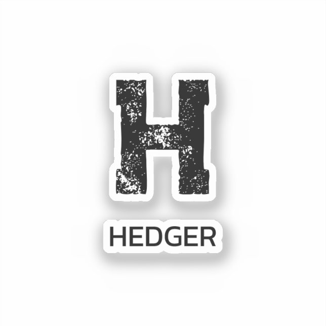 MINIMALIST BLACK ONE LETTER MONOGRAM NAME CLEAR (Front)