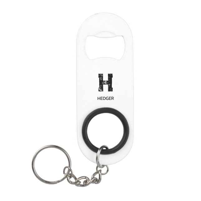 MINIMALIST BLACK ONE LETTER MONOGRAM NAME WHITE (Front)
