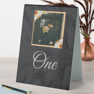 Minimalist Black Photo Elegant Wedding 