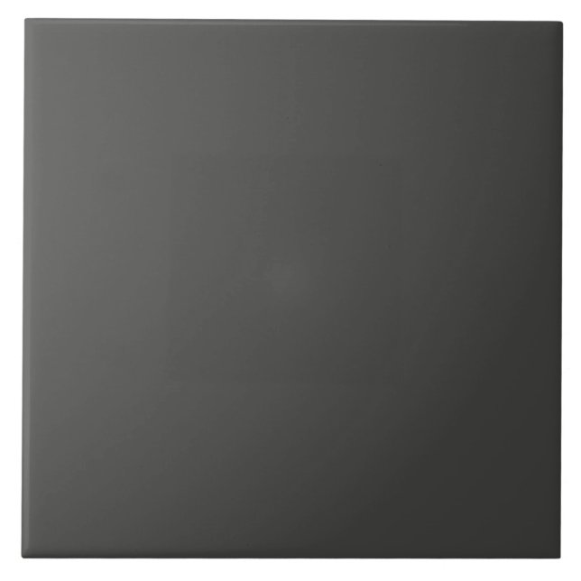 Minimalist Black Plain Solid Colour  Tile (Front)