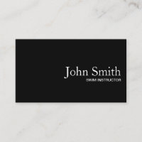 Minimalist Black QR Code Swim Instructor