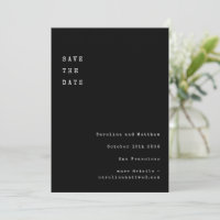 Minimalist Black Retro Typewriter Font Wedding
